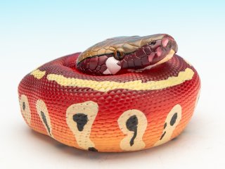 動物の惑星　レア　シロクチニシキヘビ 動物の惑星】「シークレット」シロクチニシキヘビ フィギュア - 昆虫