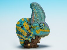 画像3: エボシカメレオン（ブルー） (3)