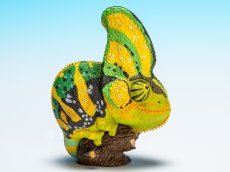 画像2: エボシカメレオン（グリーン） (2)