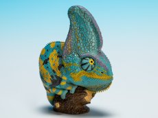画像2: エボシカメレオン（ブルー） (2)